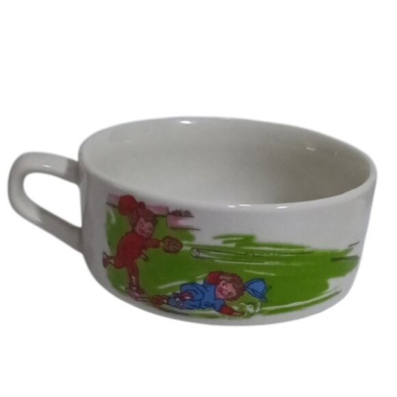 Vintage 80's Nostalgic Kitchen Campbell Soup Kids Soup Bowls w/ Handles Set of 5 - Picture 6 of 8